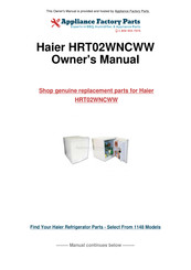 Haier HRT02WNCWW User Manual