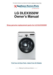 LG DLGX3551 Owner's Manual