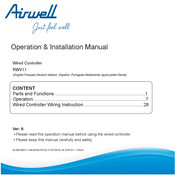 Airwell RWV11 Operation & Installation Manual
