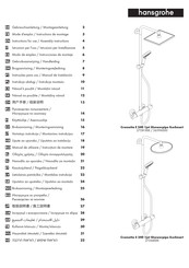 Hans Grohe Crometta E 240 1jet Showerpipe EcoSmart 27281 Series Instructions For Use/Assembly Instructions