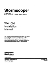 BFGoodrich Stormscope II Series Installation Manual