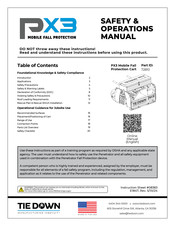 TIE DOWN PX3 Safety & Operation Manual