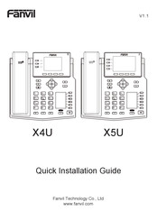 Fanvil X5U Quick Installation Manual