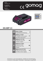 gomag GO-ABP 2.0 Translation Of The Original Operating Instructions