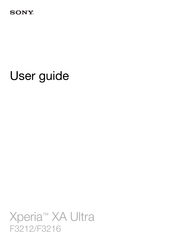 Sony Xperia XA Ultra User Manual