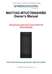 Maytag MTUC7000AWB0 Use & Care Manual