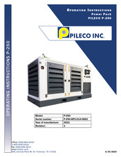 PILECO P-250 Operating Instructions Manual
