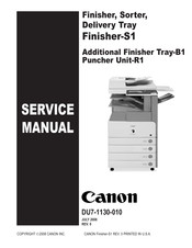 Canon Staple Finisher-S1 Service Manual