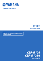 Yamaha R125 2015 Owner's Manual