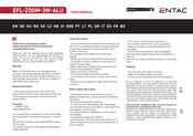ENTAC EFL-ZOOM-3W-ALU User Manual