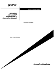 Harris Intraplex IntraLink-IP Installation And Operation Manual