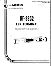 Harris RF-3352 Instruction Manual