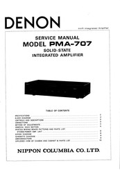 Nippon Denon PMA-707 Service Manual