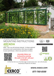 Exaco Janssens ARCADIA Mounting Instructions