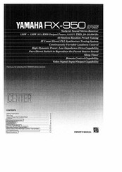 Yamaha RX-950RS Owner's Manual