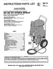 Graco Hydra-Spray EH 433 GT Series Instructions-Parts List Manual