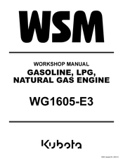Kubota WG1605-E3 Workshop Manual