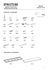 STRUCTUBE MILLIE SIDEBOARD Assembly Instructions Manual