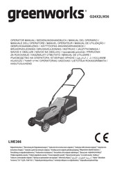 GreenWorks G24X2LM36 Operator's Manual