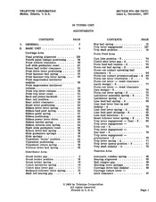 Teletype 33 Adjustments