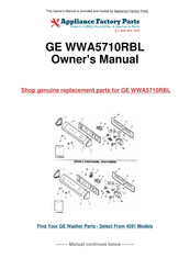 GE WWA5710RBL Use And Care Manual