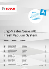Bosch MSM4B6V2 Information For Use