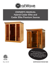 Heatwave Hybrid Cedar Elite Owner's Manual