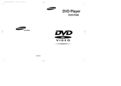Samsung DVD-P348 User Manual