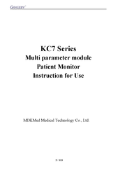 MDK Med GRASEBY KC7A Instructions For Use Manual