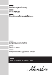 Monsher MOE 6093 Blanc User Manual