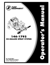 Exmark Z TURF EQUIPMENT 146-1792 Operator's Manual