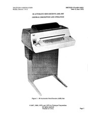 Teletype 38 General Description And Operation