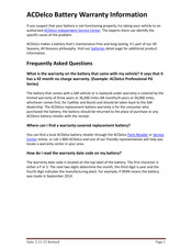 ACDelco ACDB24R Faq