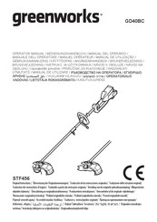 GreenWorks STF456 Operator's Manual
