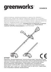 GreenWorks GD40BCB Operator's Manual