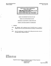 Teletype 2541 Series Removal And Replacement
