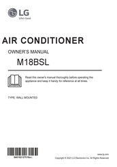 LG M18BSL Owner's Manual