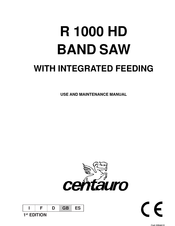 centauro R 1000 HD Use And Maintenance Manual
