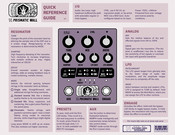 Electronic Audio Experiments PRISMATIC WALL Quick Reference Manual