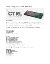 Massdrop CTRL How To Configure