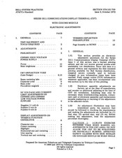 Teletype 2511 Series Adjustments