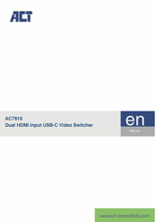 ACT AC7610 Manual