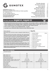 Gumotex K2 User Manual