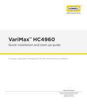 Hubbell VariMax HC4960 Quick Installation And Start-Up Manual
