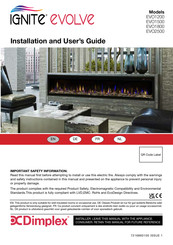 Dimplex Ignite Evolve EVO1200 Installation And User Manual