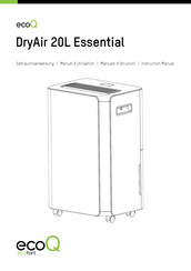 ecofort ecoQ DryAir 20L Essential Instruction Manual