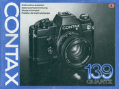 Contax 139 Quartz Instruction Booklet