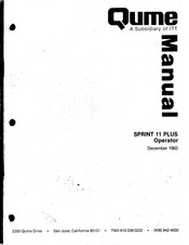 Qume SPRINT 11 PLUS Manual