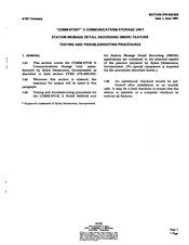 Sykes COMM-STOR II 8220AS Testing And Troubleshooting