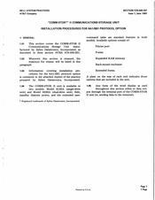 Sykes COMM-STOR II 8220A Installation Procedures Manual